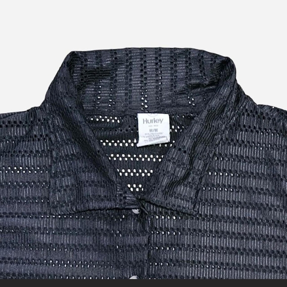 Hurley Black Perforated Knit Top - Picture 4 of 14